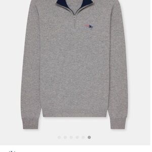 NAADAM Men's Heather Gray Zip-Up Sweater